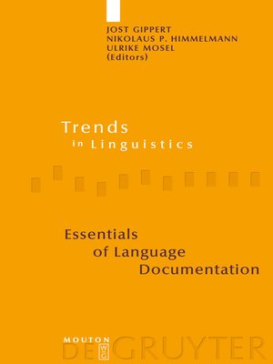 cover image of Essentials of Language Documentation